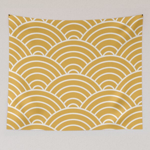 Item preview, Yellow Sunshine Wave Pattern designed and sold by DirtyAngelFace Shop.