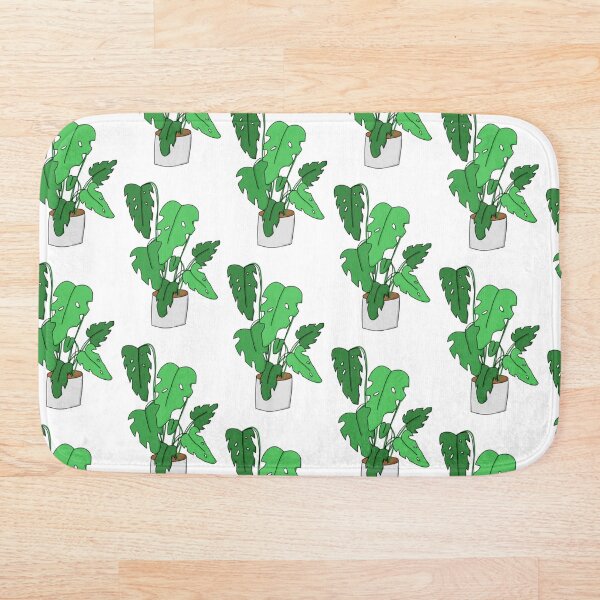 Item preview, green monstera plant in pot designed and sold by Sophwrix.