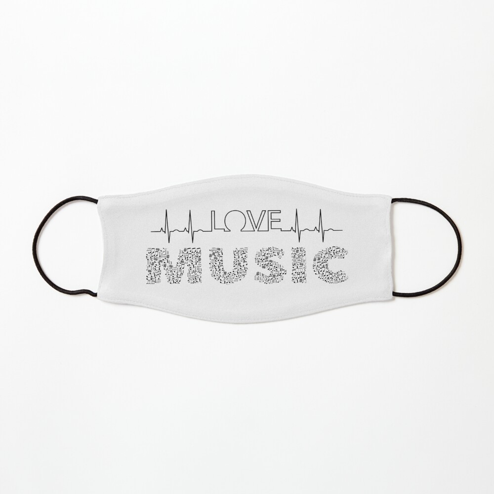 Love Music Musical notes Heartbeat Mask