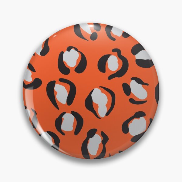 Item preview, orange leopard print designed and sold by studioMoSa.