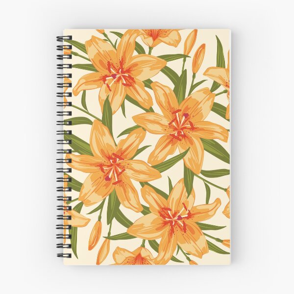 Item preview, Orange Lilies. Flower illustration designed and sold by lents.