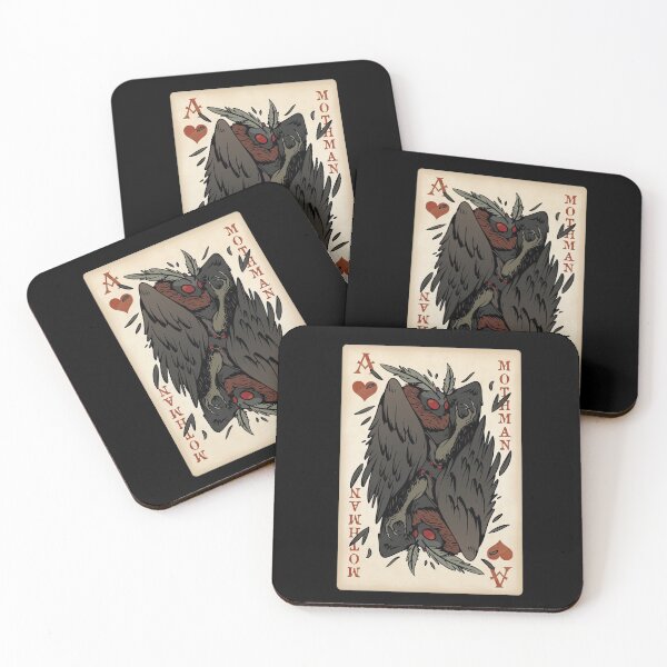 Item preview, Mothman Playing Card - Vintage Ace of Hearts Cryptid Gift designed and sold by NatIntrovertSoc.