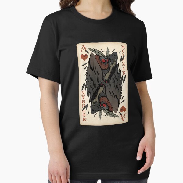 Item preview, Mothman Playing Card - Vintage Ace of Hearts Cryptid Gift designed and sold by NatIntrovertSoc.