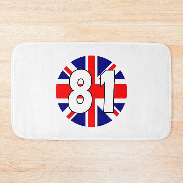 Item preview, UK flag with number 81 - eighty one designed and sold by AllShirts21.