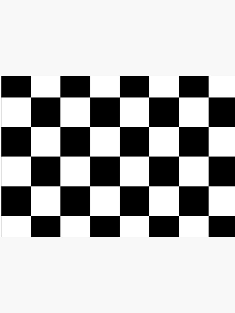 Checkered Flag. Chequered Flag. Motor Sport. Checkerboard. Pattern. WIN. WINNER. Racing Cars. Race. Finish line. BLACK. by TOMSREDBUBBLE