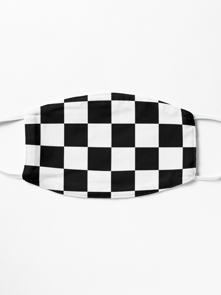 Alternate view of Checkered Flag. Chequered Flag. Motor Sport. Checkerboard. Pattern. WIN. WINNER. Racing Cars. Race. Finish line. BLACK. Mask