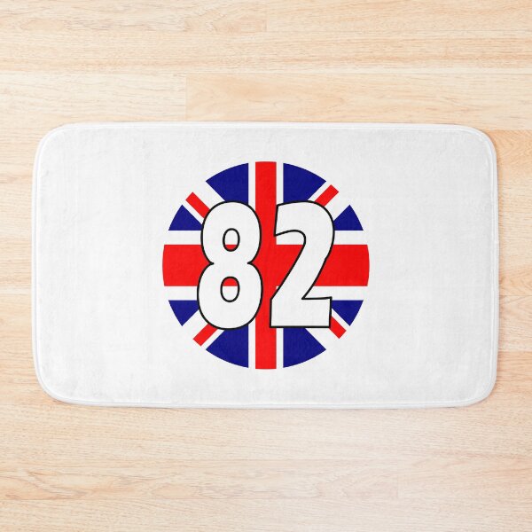 Item preview, UK flag with number 82 - eighty two designed and sold by AllShirts21.