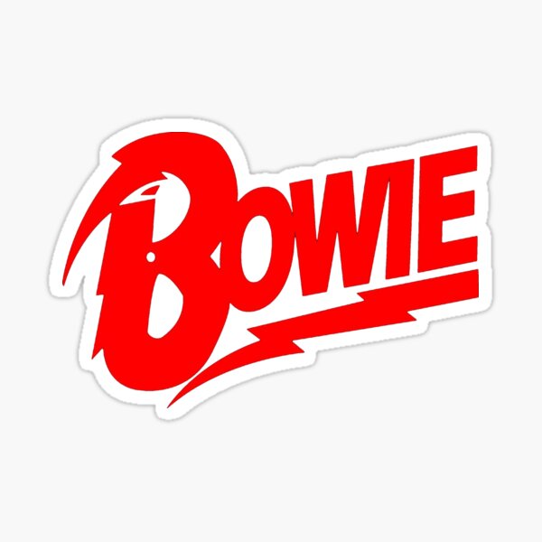 Homenaje clásico a David Bowie Pegatina
