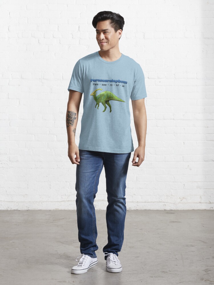 Alternate view of Dinosaur - Parasaurolophus Essential T-Shirt