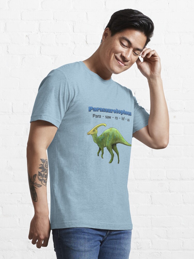Alternate view of Dinosaur - Parasaurolophus Essential T-Shirt
