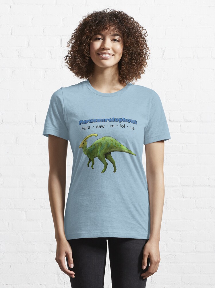 Alternate view of Dinosaur - Parasaurolophus Essential T-Shirt