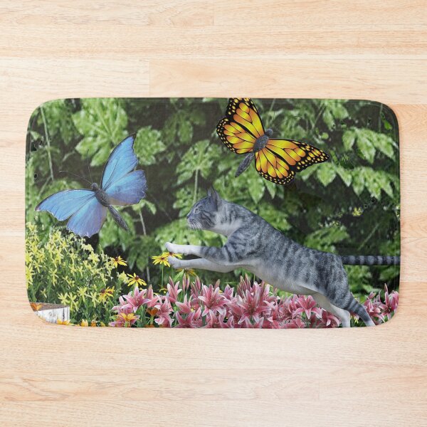 Item preview, Mog Catching Butterflies designed and sold by VikingVisual.
