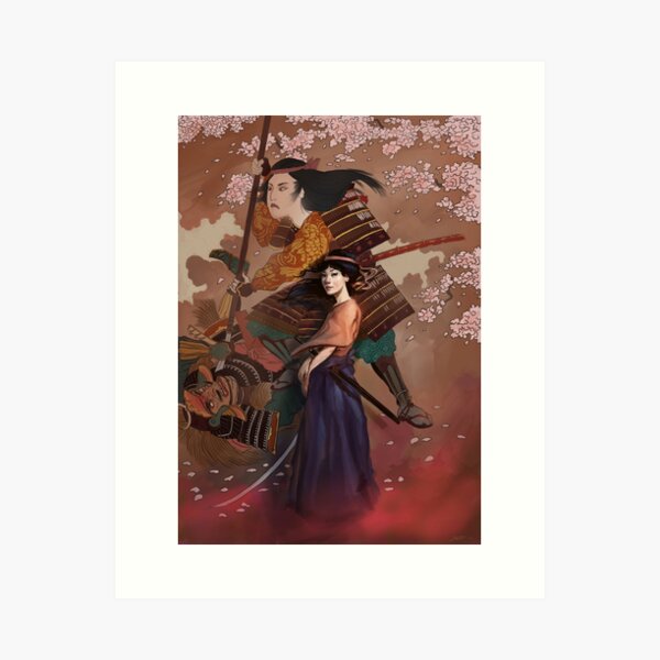 The Spirit of Tomoe Gozen Art Print