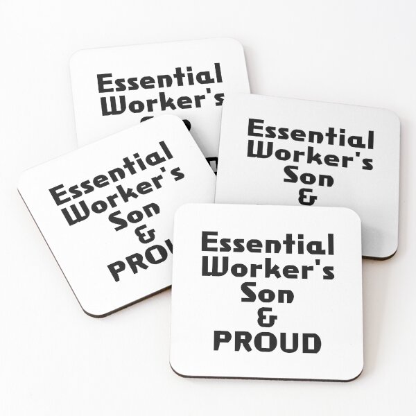 Item preview, Essential Worker's Son & PROUD designed and sold by akaiawa.