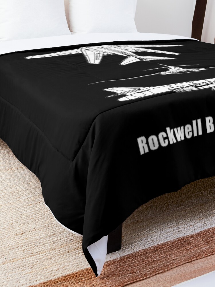 Alternate view of BONE. Rockwell B-1 Lancer. Supersonic variable-sweep wing, heavy bomber used by the United States Air Force USAF. Comforter