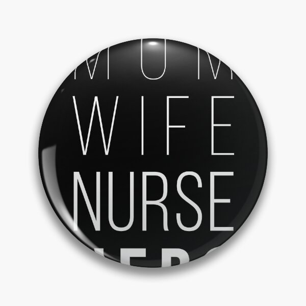 Item preview, MOM WIFE NURSE HERO designed and sold by Teecha.