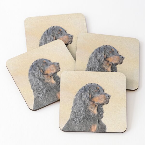 Item preview, Gordon Setter Painting - Cute Original Dog Art designed and sold by alpendesigns.