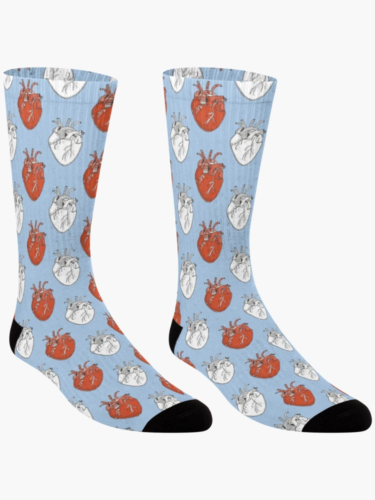Thumbnail 3 of 5, Socks, HEART designed and sold by SaraPatterns.