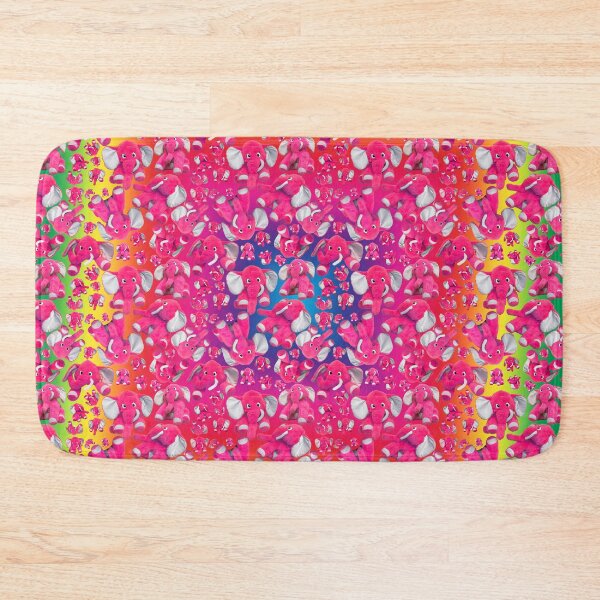 Item preview, Psychedelic Pink Elephants designed and sold by grinningskull.