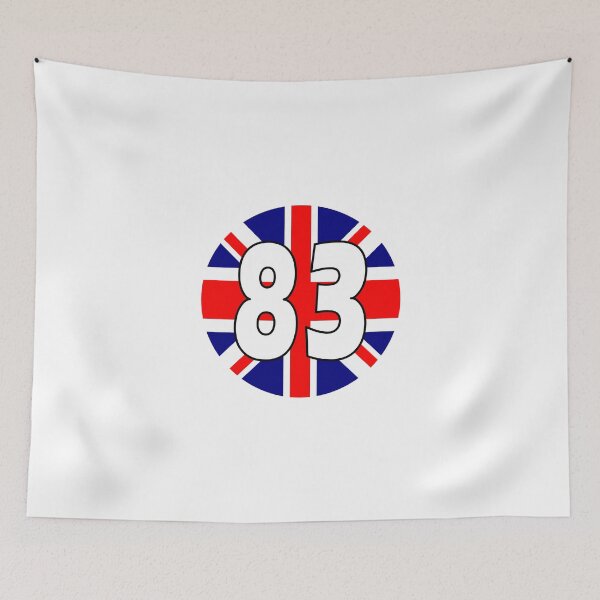 Item preview, UK flag with number 83 - eighty three designed and sold by AllShirts21.