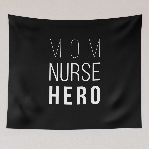 Item preview, MOM NURSE HERO designed and sold by Teecha.