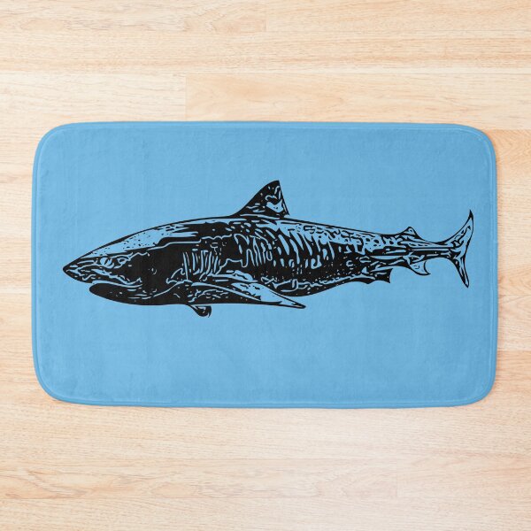 Item preview, Tiger Shark Black Print  designed and sold by designsasstultd.