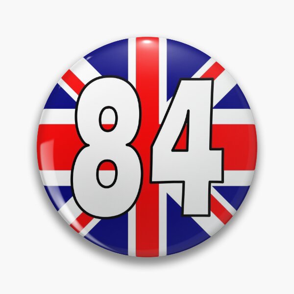 Item preview, UK flag with number 84 - eighty four designed and sold by AllShirts21.