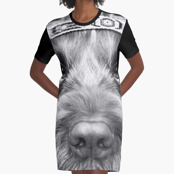 Look into my eyes Spinone Graphic T-Shirt Dress