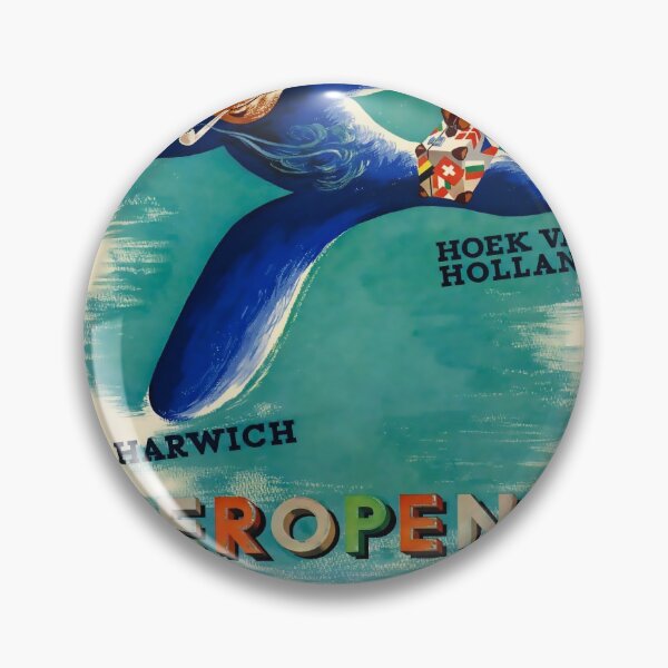Item preview, Route Naar Engeland 1948 vintage travel poster designed and sold by stickart-marek.