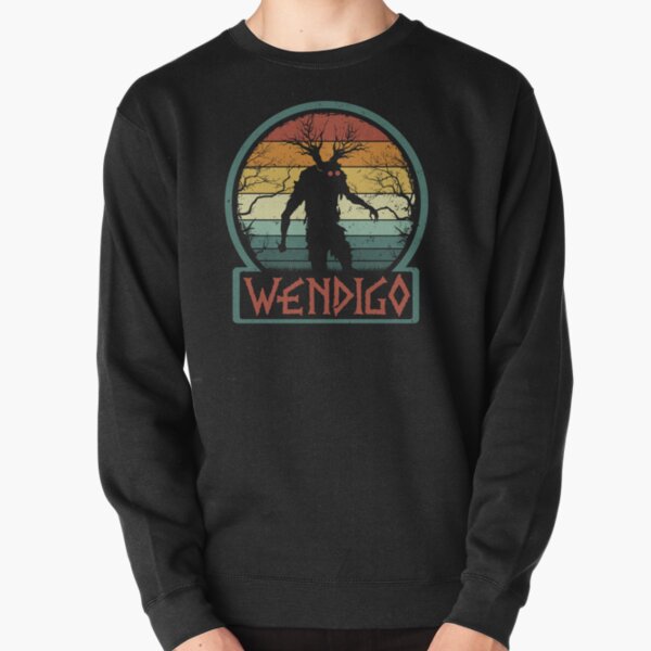 Item preview, Wendigo - Retro Vintage Algonquian Cryptid Monster Gift designed and sold by NatIntrovertSoc.