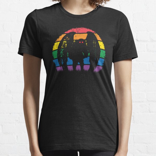 Mothman - Retro Vintage Rainbow Cryptid Gift Essential T-Shirt