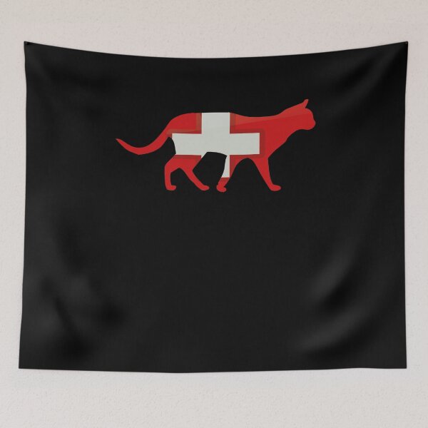 Item preview, Cat with Switzerland flag for pet owner designed and sold by desislogn.