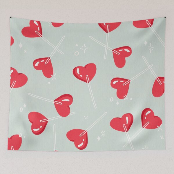 Item preview, Heart Lollipops - Mint & Cherry Palette designed and sold by Cat Coquillette.