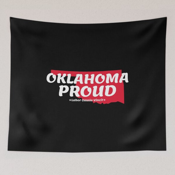 Item preview, Oklahoma Proud State Motto Labor Omnia Vincit print designed and sold by jakehughes2015.