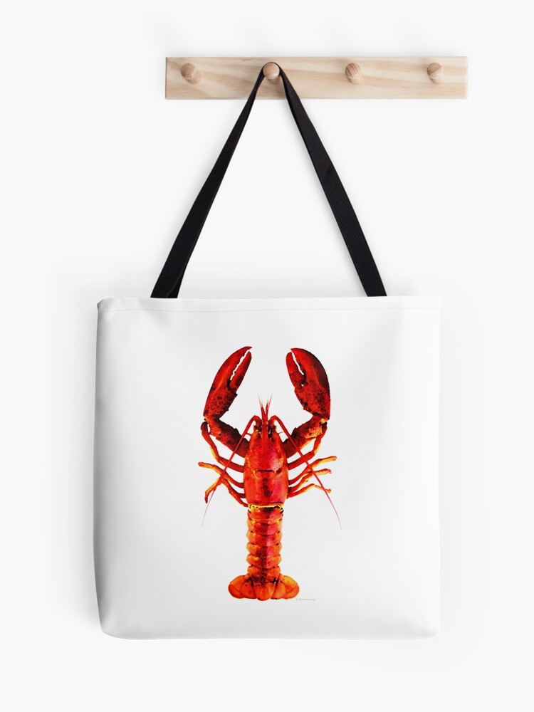 Sac Fourre-tout Vintage Coton Motif Homard - Femme