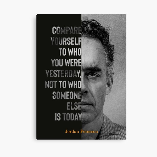 Jordan Peterson’s Compare Yourself Canvas Canvas Print