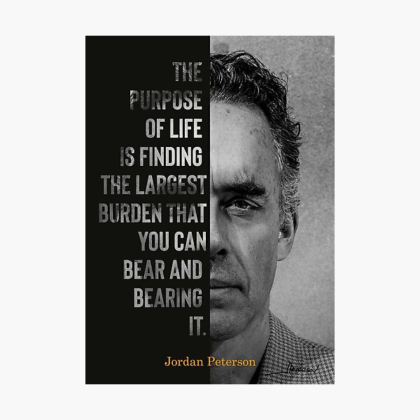 Item preview, Jordan Peterson’s Purpose Of Life Canvas designed and sold by meme-dreamer.