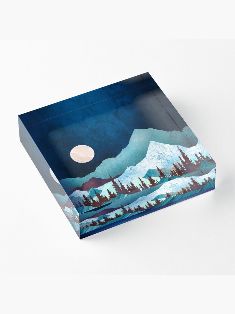 Alternate view of Moon Bay Acrylic Block