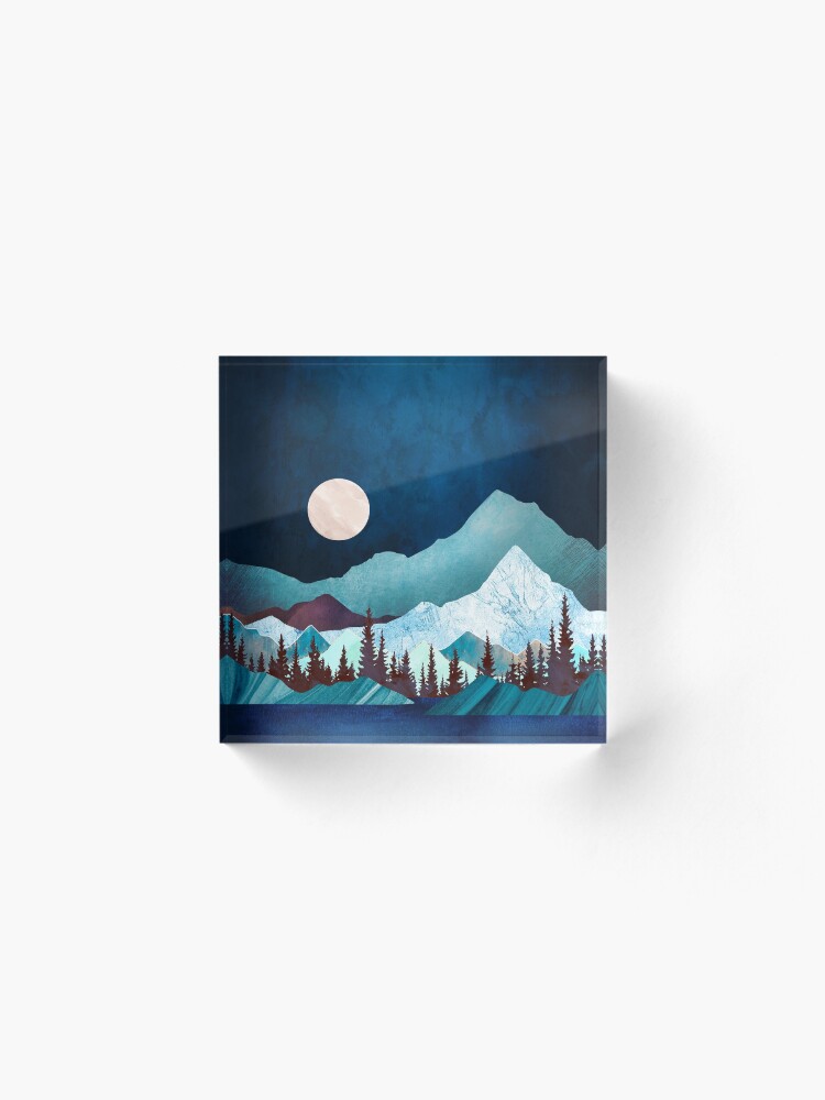 Alternate view of Moon Bay Acrylic Block