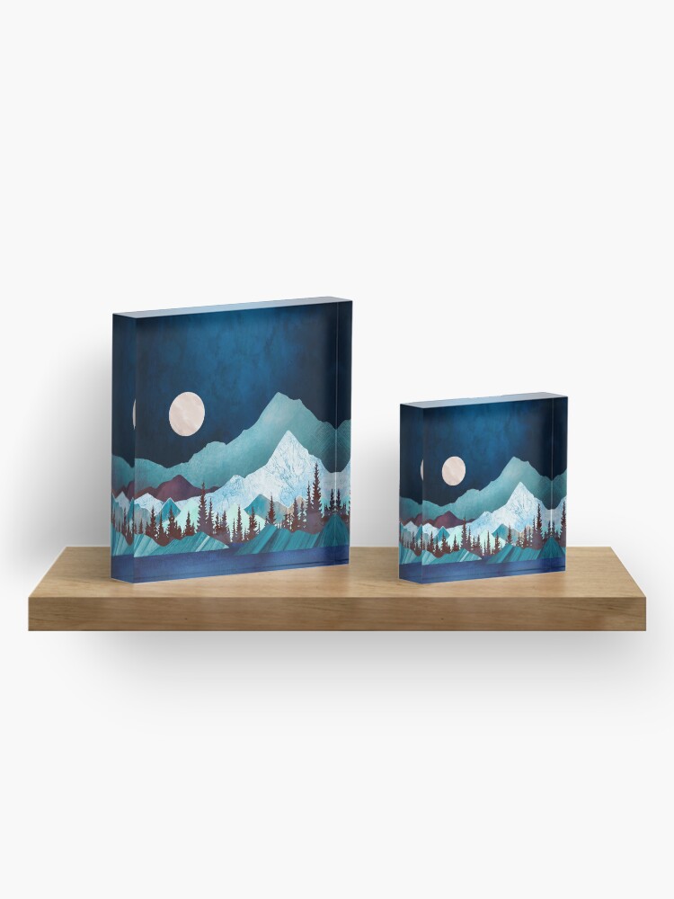 Alternate view of Moon Bay Acrylic Block