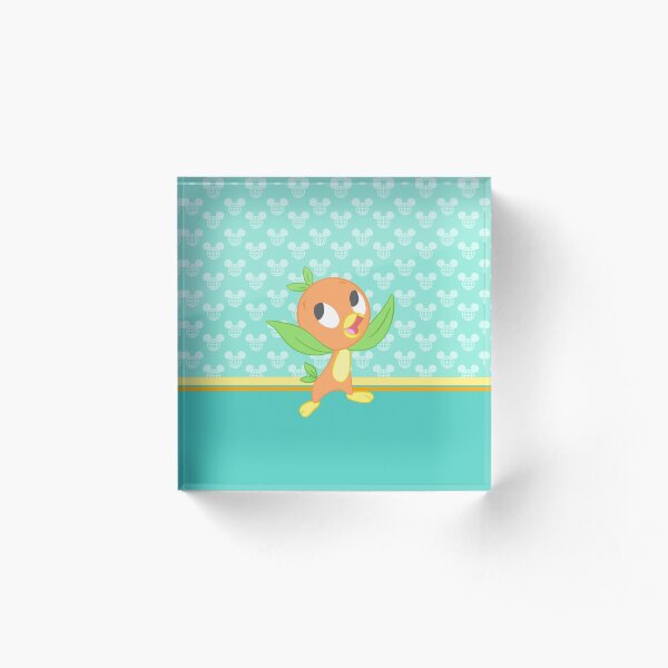 WDW Orange Bird Acrylic Block