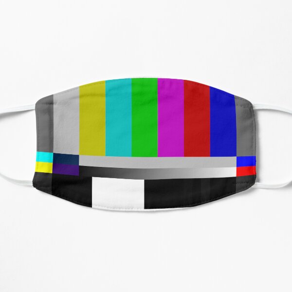 SMPTE Standard Definition Television Color Bars Slim Fit Mask