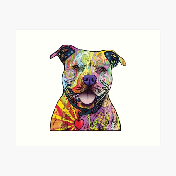 Mothers day gift Boy kissing a pit bull Kids room wall art Watercolor print Nursery decor Pit bull print Boy and dog Instant download