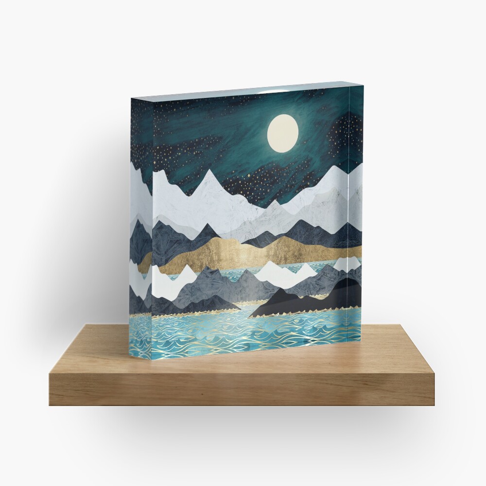 Ocean Stars Acrylic Block