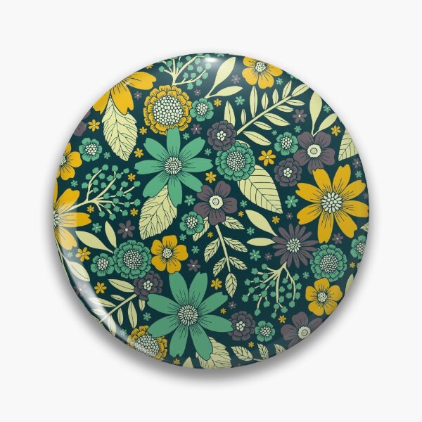 Item preview, Teal, Yellow & Purple Floral/Daisy Pattern designed and sold by somecallmebeth.