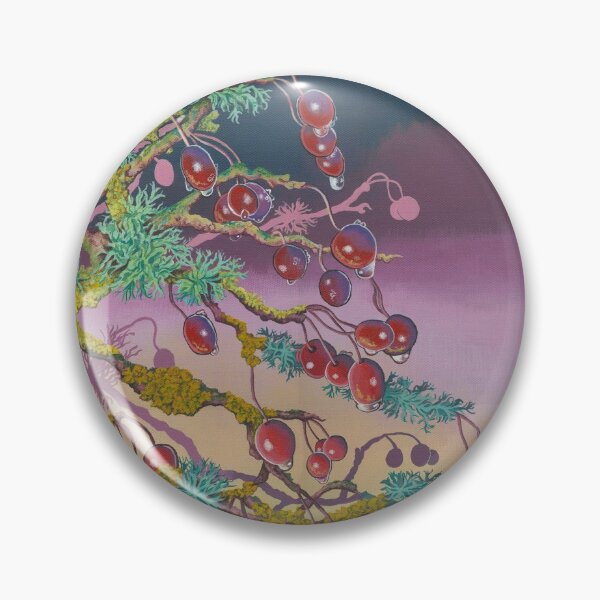 Item preview, Winter Berries (acrylic on canvas) designed and sold by Painting By Nature.