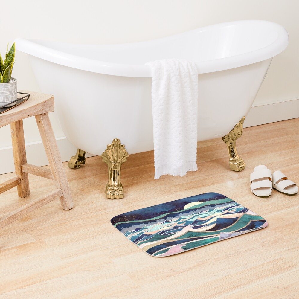 Moonlit Ocean Bath Mat