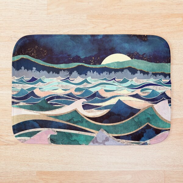 Moonlit Ocean Bath Mat