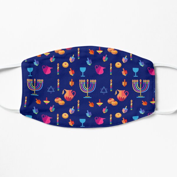 Happy Hanukkah Menorah Jewish Holiday Party Decoration Flat Mask