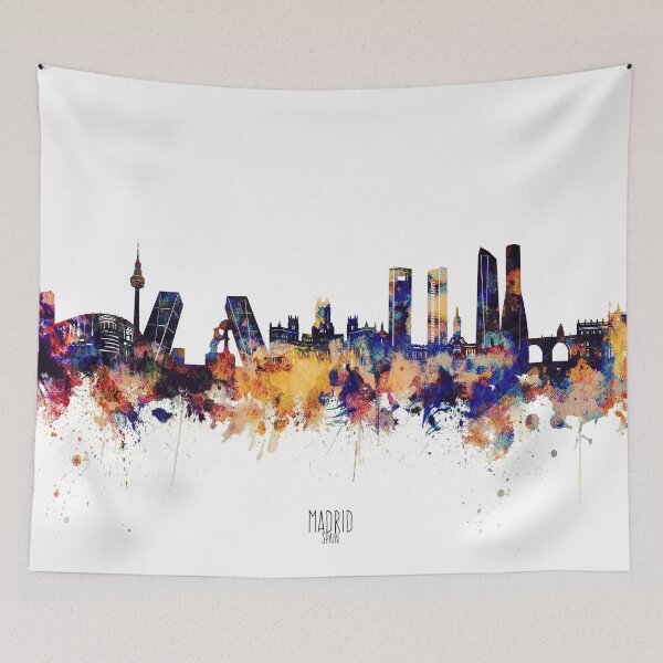 Item preview, madrid skyline designed and sold by BekimART2.